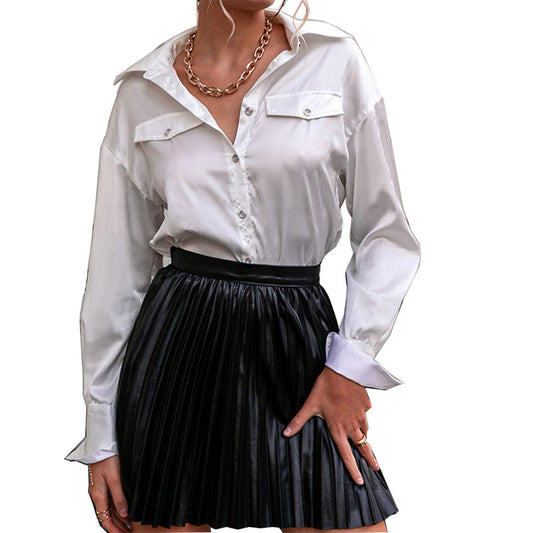 Fashion Casual Women's Clothing Pleated Skirt