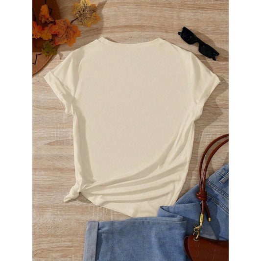 Loose-fitting Short-sleeve T-shirt In Pure Cotton