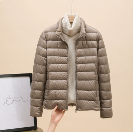 Womens Lightweight Padded Short Down Jacket