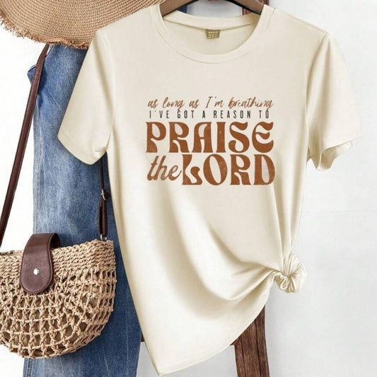 Loose-fitting Short-sleeve T-shirt In Pure Cotton